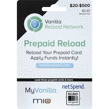 Myvanillacard is basically a gift card service that is provided to all customers in order to make orders online or by simply using their mobile phones or tablet devices. Vanilla Reload Network Vanilla Prepaid Reload Gift Cards Foodland Plus