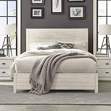 Sanibel storage bedroom furniture 3 pc set queen bed from off white bedroom furniture , image source: Amazon Com Rustic Platform Bed Frame With Headboard Offers Classic Style And Contemporary Function Solid Wood Queen Size Panel In Distressed Off White Creates Timeless Feel Farmhouse Decor Bedroom Furniture Kitchen