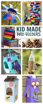 Kid Made Bird Feeders Craft Activities Bird Feeder Craft Fun Crafts