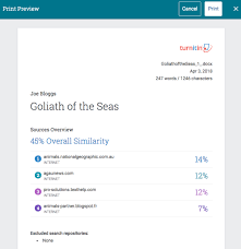Select the download icon at the bottom of the feedback studio toolbar. Printing Your Similarity Report