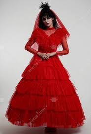 ❤ liked on polyvore featuring costumes, cosplay costumes, party halloween costumes, dragon halloween costume, role play. Costume De Lydia Deetz Cosplay Beetlejuice Robe De Style De Mariage Pour Halloween A Vendre