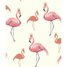 Arthouse Flamingo Queen Coral Wallpaper 674700 The Home Depot In 2020 Coral Wallpaper Flamingo Wallpaper Home Art