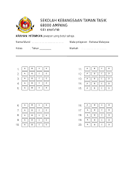 Check spelling or type a new query. Borang Omr Bm1 20 Soalan
