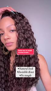 Water wave + Human hair! A must have look! @qvrhairofficial ▫️Hair:  @qvr_hair -QVR Dark Brown #4 Water Wave Soft Feather Crochet Braids -100%  Human Hair Extensions -5 Packs, Full Head Use code CODE: ...