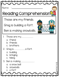 January Reading Comprehension Is Suitable For Kindergarten Students O Reading Comprehension Reading Comprehension Kindergarten Reading Comprehension Worksheets