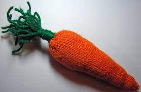 Knitted carrot by elaine simper. Large Carrot Free Knitting Pattern Knitting Bee