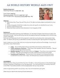 A big part of what made dante's inferno a classic is its layers of meaning. Aa World History Middle Ages Unit