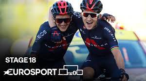 La course, sans changement pour le classement général mené par le gallois geraint thomas, s'est conclue par un doublé français à trois. Brothers In Arms Crossing The Line Tour De France 2020 Stage 18 Highlights Cycling Youtube