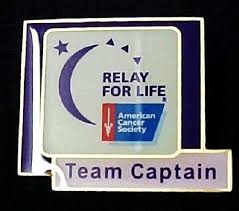 A quick reminder message from you will go a long way! Relay For Life Team Captain Lapel Pin Collar Tac Official Acs Merchandise New