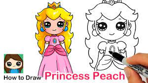 How to Draw Princess Peach from Super Mario - YouTube