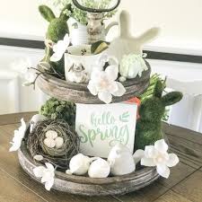 Make this diy farmhouse tiered tray to highlight keepsakes, add decor elements, and welcome guests. Farmhouse Mini Wood Block Tiered Tray Sign Hello Spring Flowers Spring Tiered Tray Decor Easter Home Living Home Decor Delage Com Br