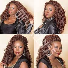 The usages of the colorful articles make the style more chic and cool. Crochet Braids With Soft Dreads Kima Crochet Hair Styles Hair Styles Crochet Braid Styles