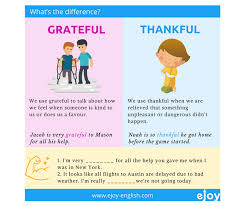 Is There A Difference Between Being Grateful And Being Thankful Grateful And Thankful Are Both Posit Grateful Vs Thankful Books About Kindness Confusing Words