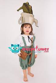 Child Over The Garden Wall Gregory Cosplay Costume For Kids With Hat And Pet Frog Kids Costumes Cosplay Costumes Pet Frogs
