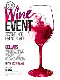 Template For Promotions Or Presentations Of Wine Events Illustration Wine Event Wine Red Wine