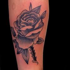 A black rose tattoo also symbolizes rebirth, reincarnation, and rejuvenation, strength and courage, revenge, devotion, and tragic or unfulfilled love. Traditional Black Rose Tattoo By Adam Lauricella Tattoonow