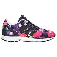 Adidas Black And Rose Gold Shoes Zx Flux Girls Grade School Adidas Zx Flux Print Casual Shoes Adidas Sneakers Women Adidas Women Adidas Superstar Rose Gold