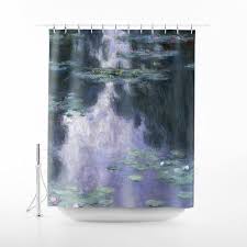 Claude Monet Pond With Water Lilies Shower Curtain Art Bath Decor Bathroom Curtain Sc Cmo 10 Shower Curtain Art Claude Monet Water Lilies