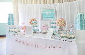 Tiffany Co Baby Shower Party Ideas Photo 27 Of 49 Blue Baby Shower Favors Baby Shower Decorations Tiffany Baby Showers