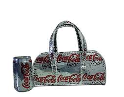 Handmade Handbag Made Of Used Coke Cans How To Make Handbags Soda Can Crafts Purses