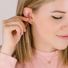 Emily Sarah Flower Studs