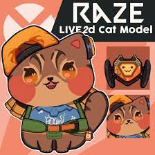 Valorant RAZE LIVE2D Vtuber Model/avatar - Etsy