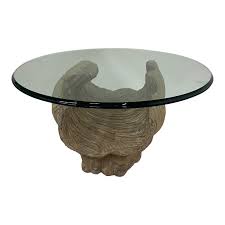 Get the best deals on wood round coffee tables. Italian Carved Wood Shell Base Coffee Table With Round Glass Top Chairish
