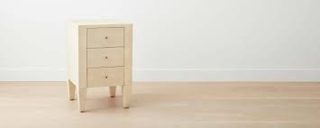 Candelabra home strand shagreen 3 drawer nightstand gray. Faux Shagreen Narrow Nightstand Off White Homenature