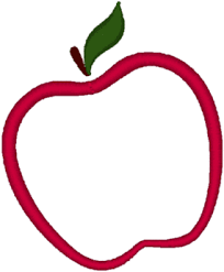 Apple Clipart Outline Clipartsgram Com Apple Clip Art Apple Outline Embroidery Designs