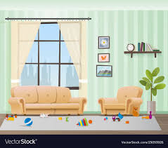 Interior Of A Living Room Modern Flat Design Illustration Eps 10 Vector File Living Room Interior Royalty Free Living Room Interior Modern Flat Modern Room