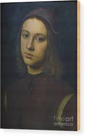 Portrait Of A Young Man, 1495 Wood Print