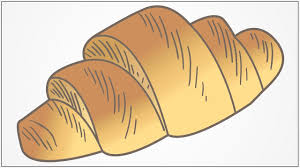 Draw this area with smooth curves on each side and a little dip in the middle. How To Draw Croissant Step By Step Youtube