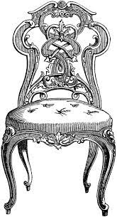 chair clipart etc furniture design sketches vintage graphics interior art