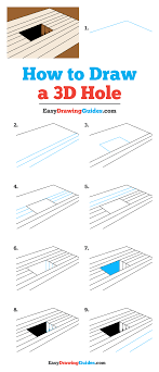 The lines should be tilted towards each other at the top. How To Draw A 3d Hole Really Easy Drawing Tutorial
