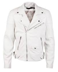 Blk Dnm White Leather Jacket For Men Lyst White Leather Jacket Mens Leather Jacket Men White Leather Jacket