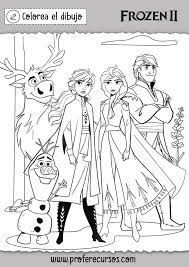 Frozen 2 Para Pintar Frozen Para Colorear Dibujos De Frozen Dibujos