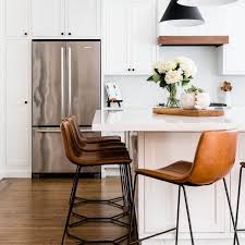 Slope Leather Bar Counter Stools Kitchen Bar Stools Kitchen Bar Design Leather Counter Stools