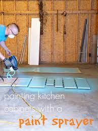 How To Paint Kitchen Cabinet Doors With A Paint Sprayer Review Of Homeright Heavy Duty Paint Spraye Painting Kitchen Cabinets Painting Cabinets Paint Sprayer
