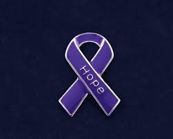 Colors of the ribbon will be purple and light purple, with white text. Domestic Violence Awareness Ribbon Pin Fundraising For A Cause