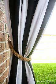 Patio Curtains Diy Rope Tieback Crazy Wonderful
