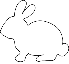 Google Image Result For Http Clipartmag Com Images Animal Outlines 7 Jpg In 2020 Animal Outline Animal Stencil Bunny Images
