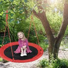 Gartenschaukel designs für jeden geschmack Nestschaukel Outdoor Schaukel Fur Kinder Erwachsene O 110 Cm Bis 100 Kg Rund Garten Tellerschaukel