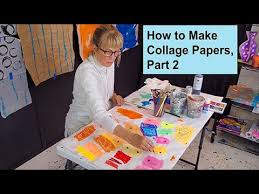 Painting On Large Sheets Of Paper Which I Later Use In Large Collage Works Is What I Am Going To Demonstra In 2020 Collage Making Collage Paper Collage Art Mixed Media