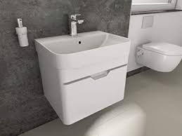 3 loch armatur direkt vom hersteller. Aqua Bagno Badmobel Set Piccolo Waschtisch Mit Unterschrank Aus Keramik Weiss Hochglanz 57 Cm Amazon De Kuche Haushalt Wohnen