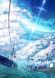 Anime Sky Wallpapers Art Image View Beautiful Kurdishotaku Animeart Wallpaper Nature Sky Anime Anime Scenery Fantasy Art Landscapes