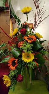 Augusta, ga west town shopping ctr 3830 washington rd. Send Autumn Flowers Beautiful Fall Arrangment Of Yellow And Orange Sunflower Fresh Flowers Arrangements Funeral Floral Arrangements Flower Arrangements Simple