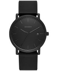 Skagen Men S Black Silicone Strap Watch 40mm Skw6346 Reviews Watches Jewelry Watches Macy S Relojes Elegantes Relojes Skagen Reloj De Pulsera Hombre