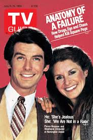 Remington Steele, From Left: Pierce Brosnan, Stephanie Zimbalist, Tv Guide  Cover, June 9-15, 1984. Tv Guide/Courtesy Everett Collection Poster Print