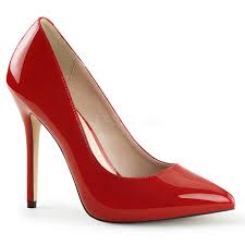 Con zeppa, alte o con plateau, con borchie, lacci, nere o colorate. Rosso Vernice 13 Cm Amuse 20 Scarpe Decollete Tacco Stiletto