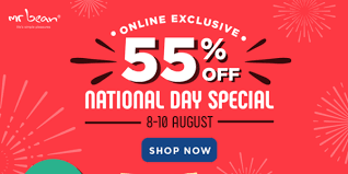 Mr Bean Singapore 55 Off Ndp Bundle Deal More National Day Promotion 8 10 Aug 2020 In 2020 Mr Bean Holiday In Singapore Singapore